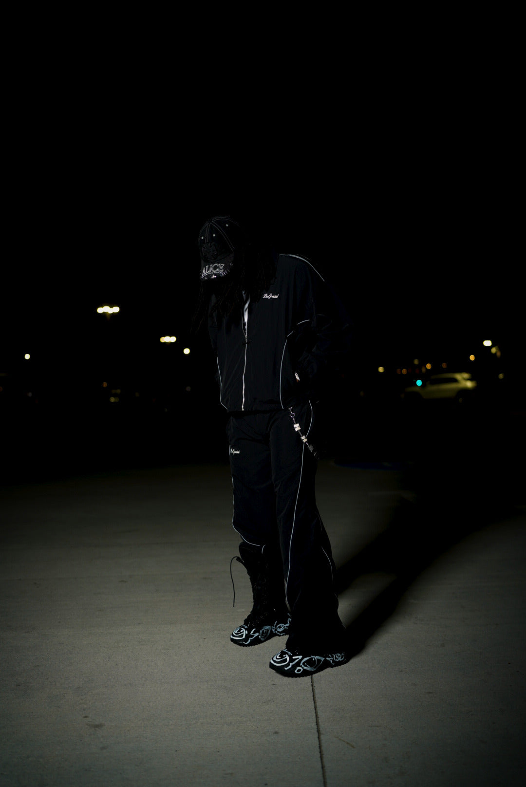 Off The Clock Tracksuit Black Set