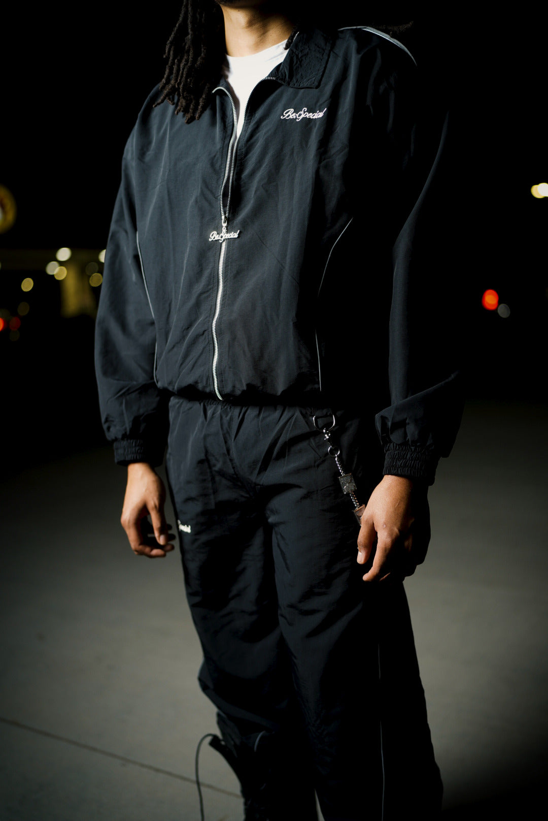 Off The Clock Tracksuit Black Set