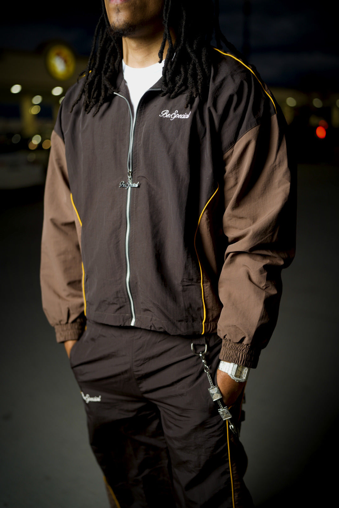 Off The Clock Tracksuit Mocha Set